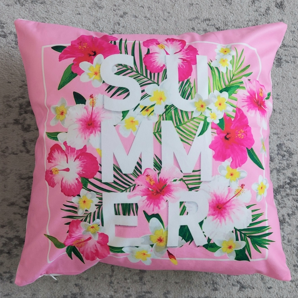 Instagram summer design pillow cover